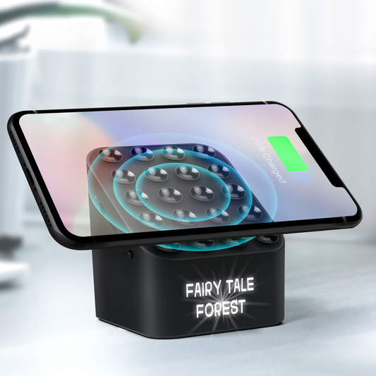 M1FL BLUETOOTH SPEAKER WITH WIRELESS CHARGER AND LIGHT UP LOGO