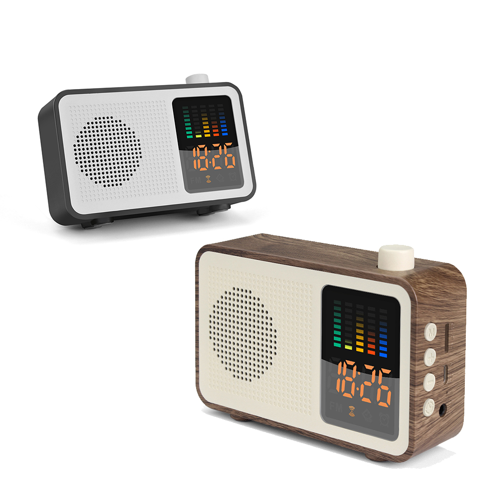 M20 CLASSICAL RADIO BLUETOOTH SPEAKER WITH CLOCK AND TF CARD