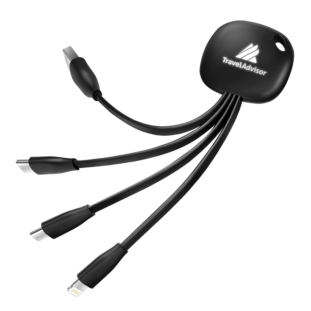 C1 3 IN 1 CHARGING CABLE WITH LIGHT UP LOGO