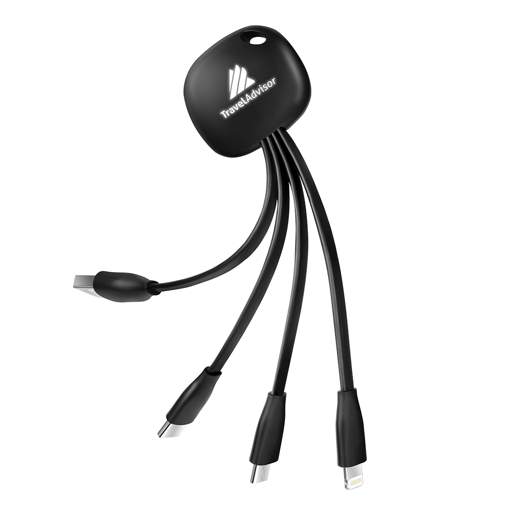 C1 3 IN 1 CHARGING CABLE WITH LIGHT UP LOGO