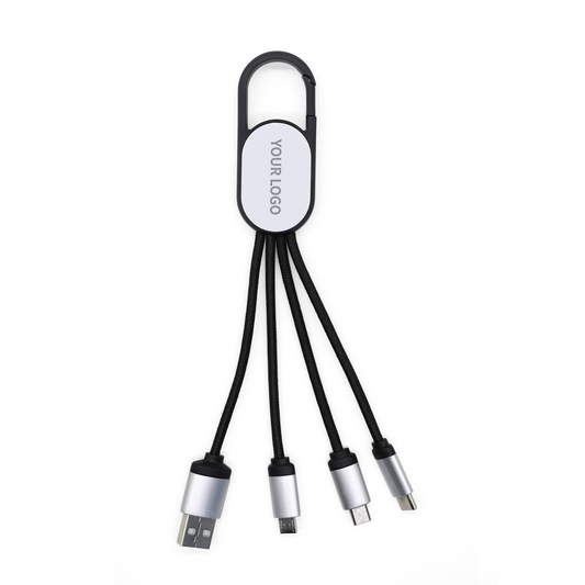 C19 3 IN 1 CHARGING CABLE WITH LIGHT UP LOGO