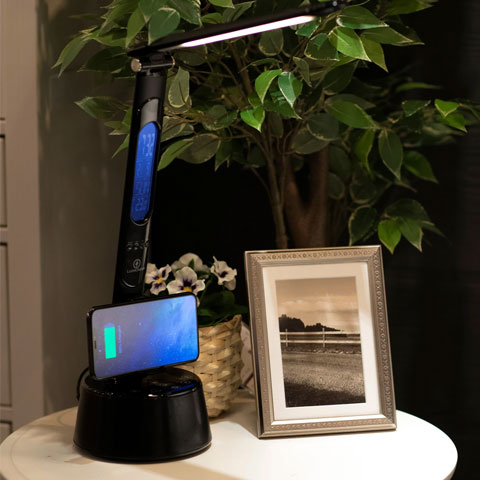 5 in 1 Desk Lamp, Bluetooth Speaker & Wireless Charger