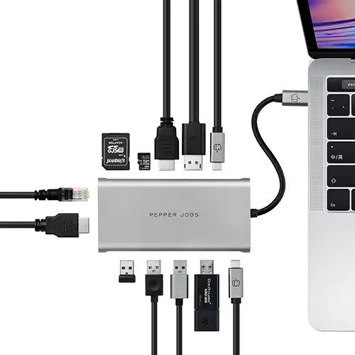 12 in 1 USB 3.0 Usb C Adapter Multiport Docking Station