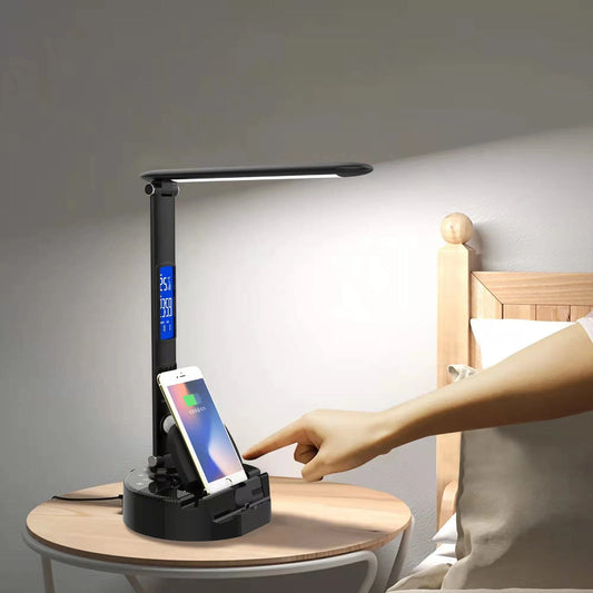 Lumicharge III -LED desk lamp with wireless charger ,Bluetooth Speaker, App-Controls