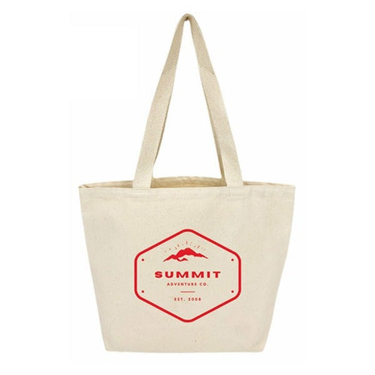 12 Oz. Canvas Wide Grocery Tote Bag (Q801211)