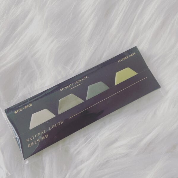1 Set SmallSticky Notes | Greens | Hexagon B