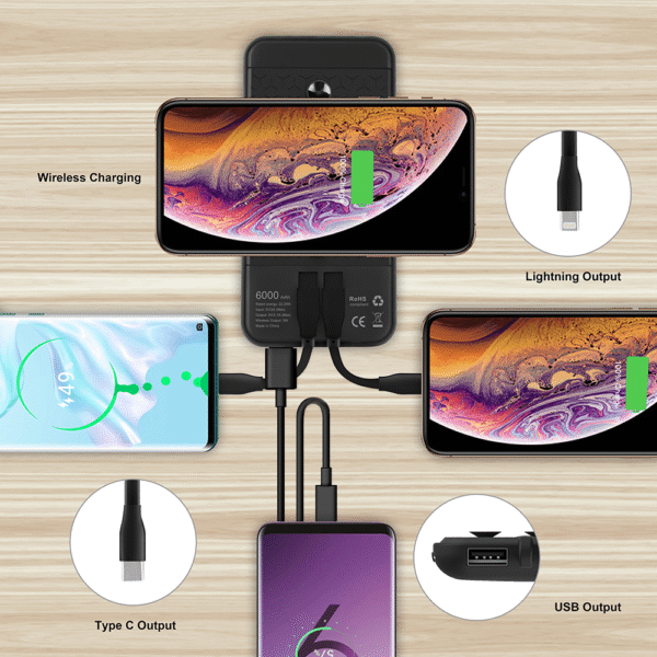 LIGHT UP LOGO+WIRELESS CHARGER+8000MAH PW1028L - Image 7