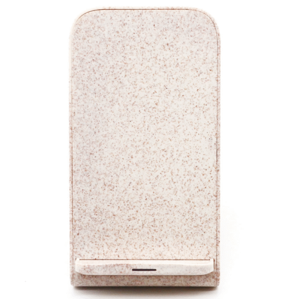 W23 WHEAT STRAW DUAL COIL WIRELSS CHARGER 10W - Image 2