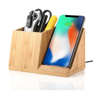 W102 ECO-FRIENDLY MAGSAFE WIRELESS CHARGER WITH PEN HOLDER