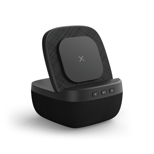 M39 FOLDING PHONE STAND 15W FAST WIRELESS CHARGING BLUETOOTH SPEAKER 5W - Image 2