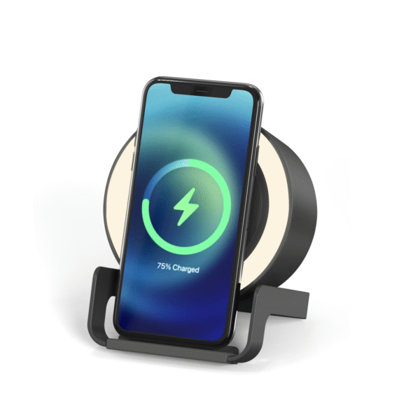 M35W NIGHT LIGHT BLUETOOTH SPEAKER WIRELESS CHARGER WITH MOBILE STAND - Image 3