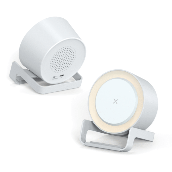 M35W NIGHT LIGHT BLUETOOTH SPEAKER WIRELESS CHARGER WITH MOBILE STAND - Image 4