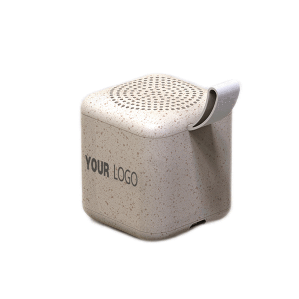 M23 MINI CUBE BLUETOOTH SPEAKER WITH LIGHT UP LOGO - Image 4