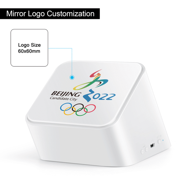 M1FL BLUETOOTH SPEAKER WITH WIRELESS CHARGER AND LIGHT UP LOGO - Image 3
