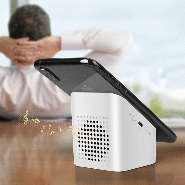 M1FL BLUETOOTH SPEAKER WITH WIRELESS CHARGER AND LIGHT UP LOGO - Image 6