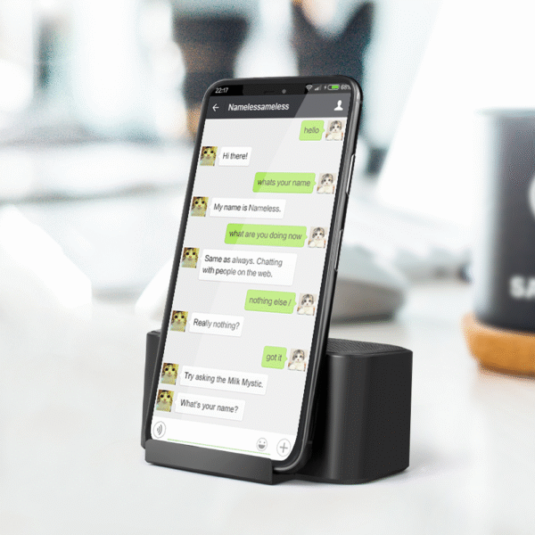 M6L MOBILE STAND BLUETOOTH SPEAKER WITH LIGHT UP LOGO - Image 5