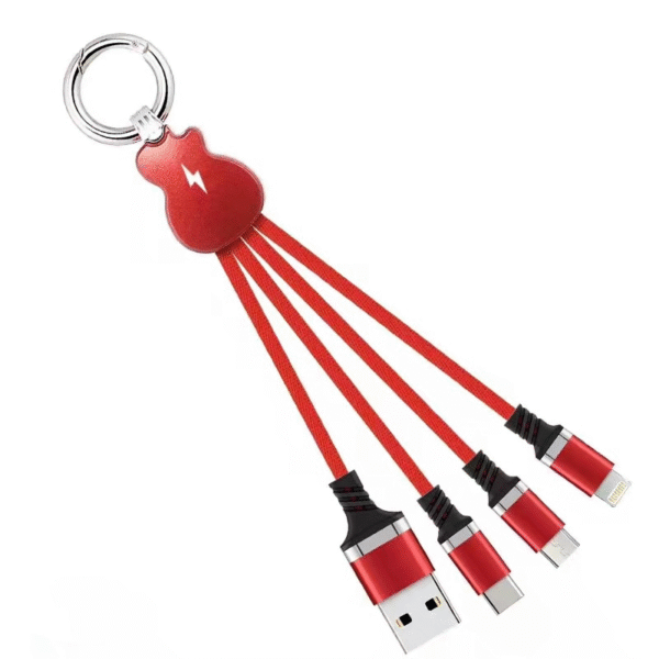 C20 3 IN 1 CHARGING CABLE WITH LIGHT UP LOGO - Image 3