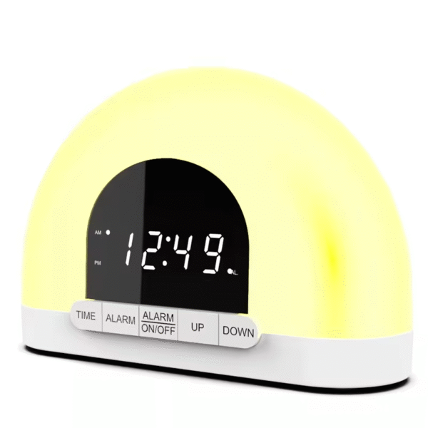 ZH124 New Wake-Up Light Alarm Clock With Sounds And Sleep Sunset Bedside Lamp With Sleep Aid - Image 2