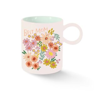 BEST MOM FLORAL MUG