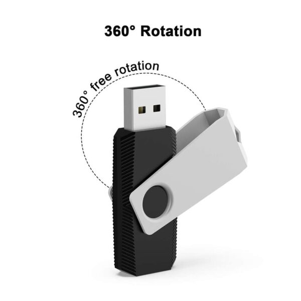 TOPESEL 5 Pack 64GB USB Flash Drives Memory Stick USB 2.0 Thumb Drives 64GB 5PCS, Black - Image 7