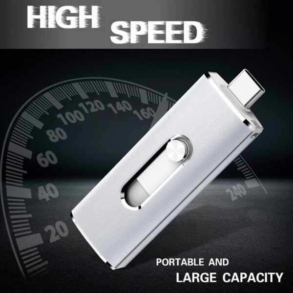 TOPESEL OTG USB 3.0 Flash Drive USB C&USB A Thumb Drive for Samsung/LG/Android Phone - Image 4