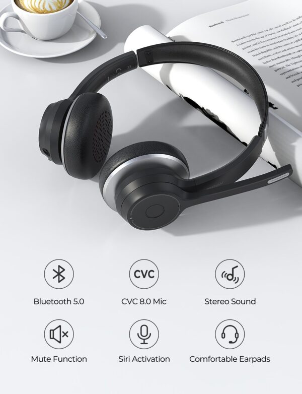 Mpow HC5 Bluetooth Headset with Microphone - Image 5