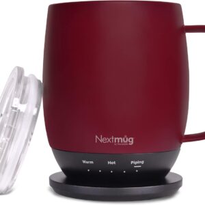 Nextmug - Temperature-Controlled, Self-Heating Coffee Mug (Black - 14 oz.)