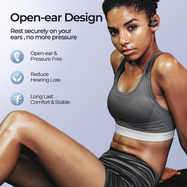 Open Ear Headphones Sports Headphones, Clear Calls Noise Reduction - Image 2