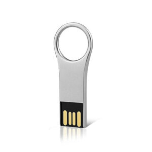 USB Flash Drive Key-chain Design Type A USB 2.0 Flash Drive Thin Metal