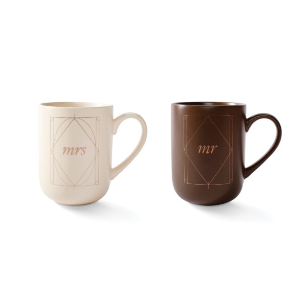 GEO MR & MRS MUG SET