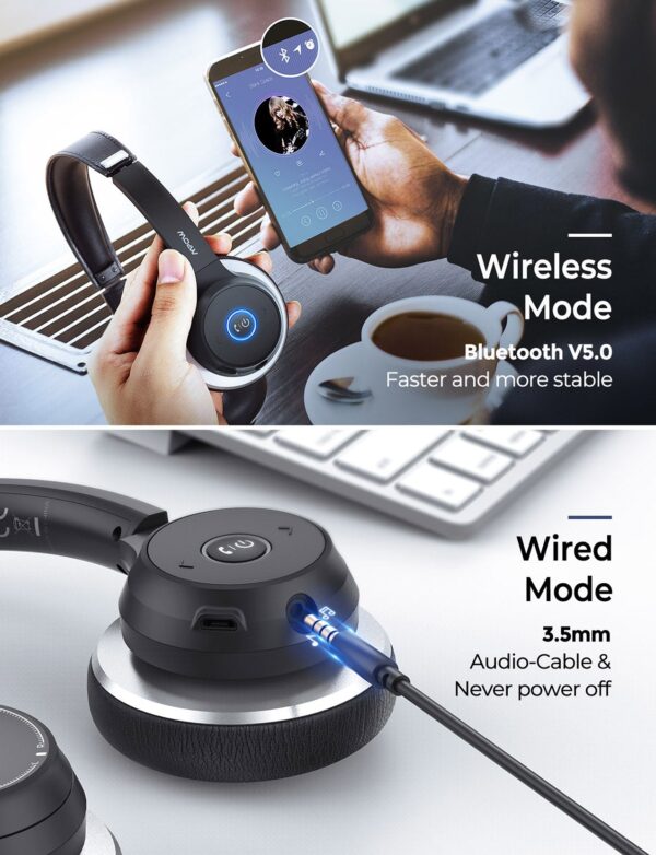 Mpow HC5 Bluetooth Headset with Microphone - Image 9