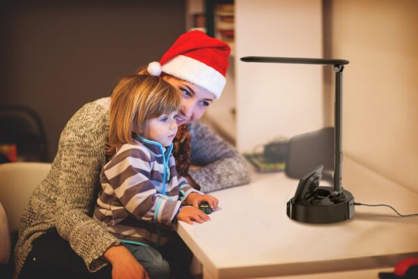 Lumicharge III -LED desk lamp with wireless charger ,Bluetooth Speaker, App-Controls - Image 2