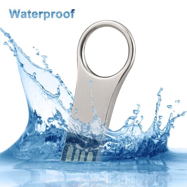 USB Flash Drive Key-chain Design Type A USB 2.0 Flash Drive Thin Metal - Image 4