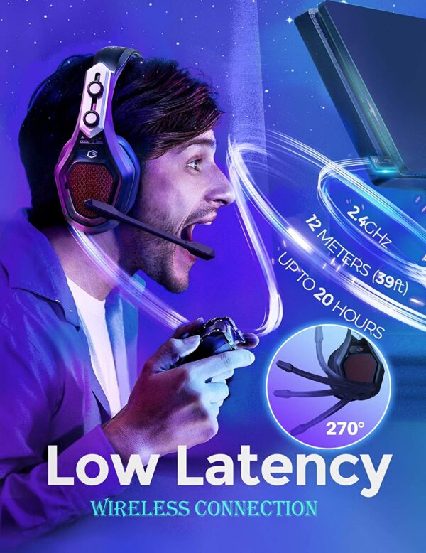 Mpow BH470 Iron Pro Wireless Gaming Headset - Image 2