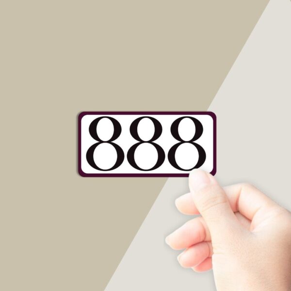 888 Sticker