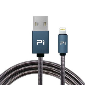 TA11 - USB CABLE A MALE TO LIGHTNING 8P 3FT BLK METAL FAST CHARGE IPHONE