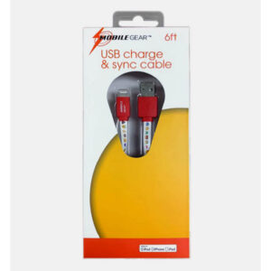 MG659 - USB CABLE A MALE TO LIGHTNING 8P 6FT CHARGE AND SYNC CABLE