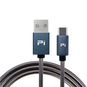 TC11 - USB CABLE A MALE TO C MALE 3.3FT METAL BLACK FAST CHARGE AND SYNC