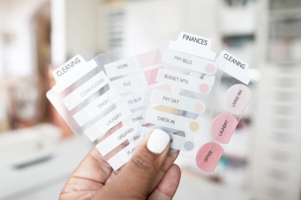 1 Set Small Half Circle PINKS AND GRAY Sticky Notes - Image 2