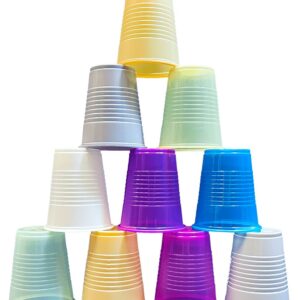 Pastel Colored Plastic Cups, 5oz., 1000 Cups Per Case