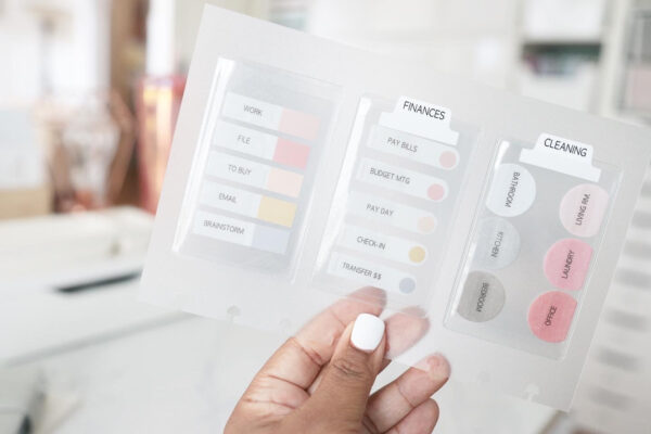 1 Set Small Half Circle PINKS AND GRAY Sticky Notes - Image 6