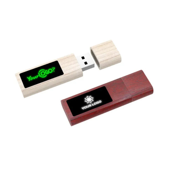 USKY Light-up eco-friendly custom usb flash drive 2.0/3.0 high speed pendrive memory wooden - Image 4