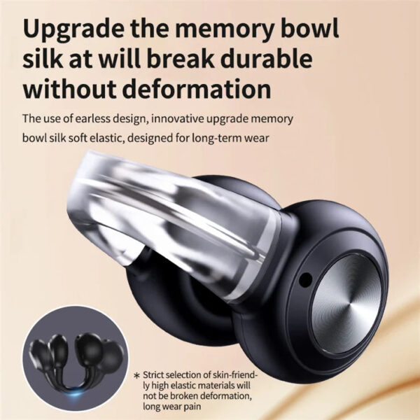 New V60 Low Delay Wireless Headset Tws BT5.3 Bluetooth Headset bone conduction Waterproof Sweat proof Earclip Headset - Image 6