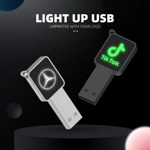 LED lightup USB flash drives  glowing logo memory stick USB pen drive 128GB - Image 5