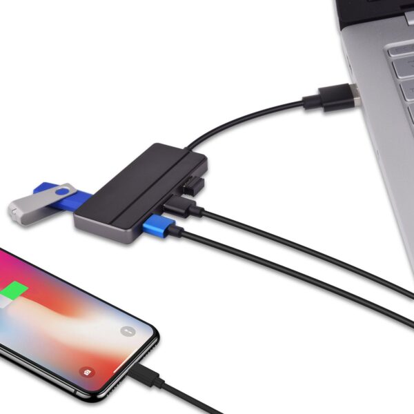 USB Hub, 4 USB 3.0 Ports, 5Gbps High-Speed USB Splitter for PC USB Flash Drive Mobile HDD - Image 5