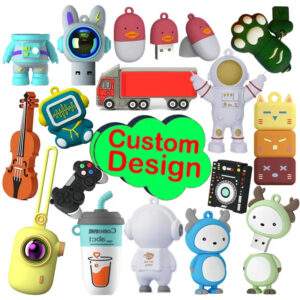 Custom 3D Shape Cartoon Shape Pen Drive Design Printing Cartoon Usb Flash Drive