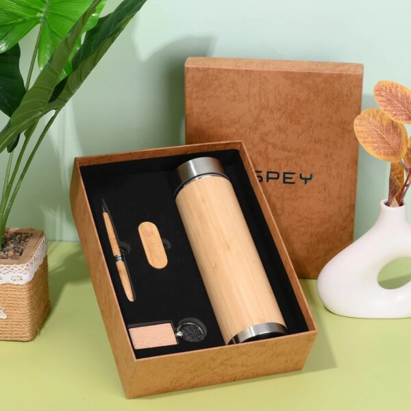 Custom Logo Business Wood Business Gift Box Set - Image 2