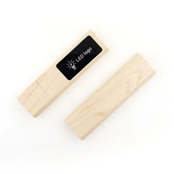 USKY Light-up eco-friendly custom usb flash drive 2.0/3.0 high speed pendrive memory wooden - Image 8