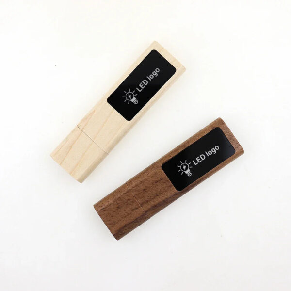 USKY Light-up eco-friendly custom usb flash drive 2.0/3.0 high speed pendrive memory wooden - Image 6