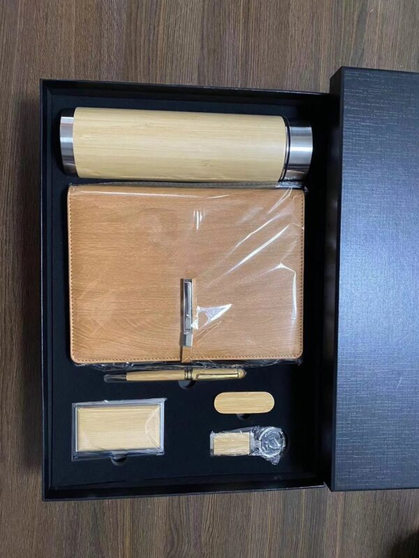 ECO Promotional Item Custom logo Bamboo Gift Set - Image 3